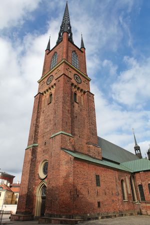 Riddarholmen church in Stockholmの写真素材