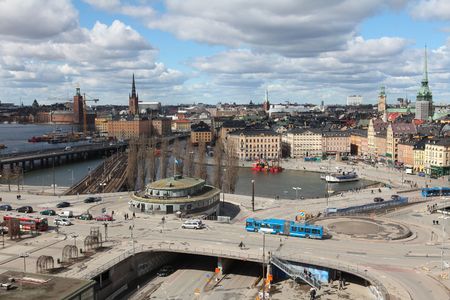 View on Gamla Stan in Stockholm, Swedenの写真素材