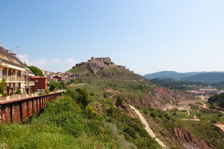 Cardona castle is a famous medieval castle in Catalonia. のeditorial素材