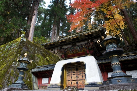 Rinno-ji Buddhist temple in Nikko, Japan, famous siteのeditorial素材