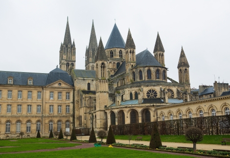 Abbaye aux Hommes (Men's Abbey) in Caen, Calvados, Normandy, France.の写真素材