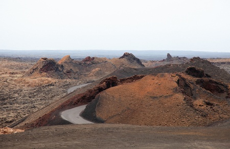 Mountains of fire,Timanfaya National Park on Lanzarote Island の写真素材