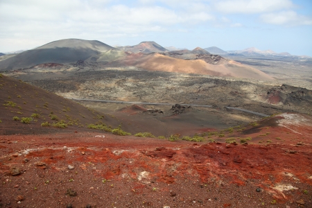 Mountains of fire,Timanfaya National Park on Lanzarote Island の写真素材