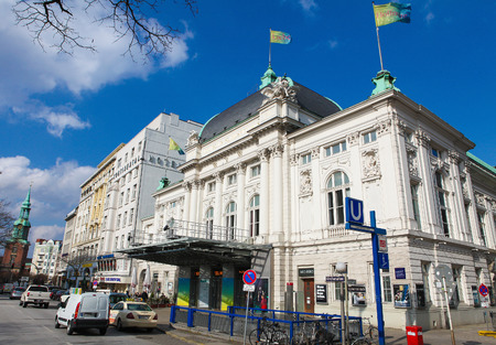 HAMBURG, GERMANY - APRIL 20, 2010: Deutsches Schauspielhaus or theatre house in the center of Hamburg, Germany.のeditorial素材