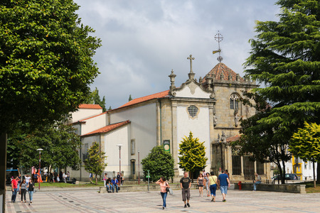 BRAGA, PORTUGAL - AUGUST 9, 2014:  Coimbras Chapel, a famous Manueline chapel in Sao Joao de Souto...