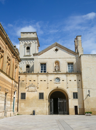 Church of Saint John the Evangelist or San Giovanni Evangelista in the center of Lecce, Puglia, Italy, constructed between 133 and 1761の写真素材