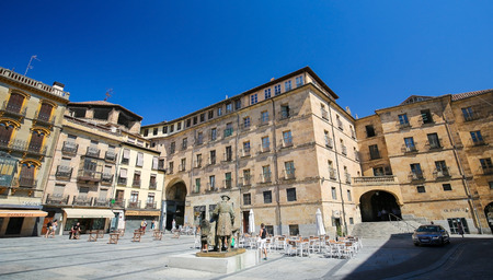 Plaza del Poeta Iglesias next to the Plaza Mayor in the center of Salamanca, Spainのeditorial素材