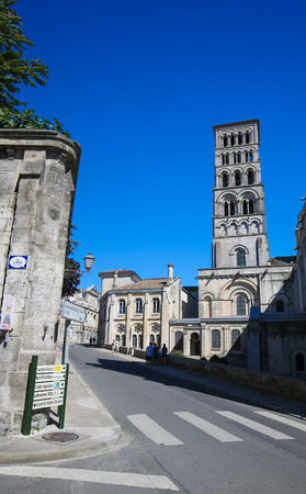 Romanesque Cathedral of Angouleme, capital of the Charente department in France.