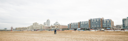 The Scheveningen Pier is a pleasure pier in the Dutch resort town of Scheveningen near The Hague.のeditorial素材