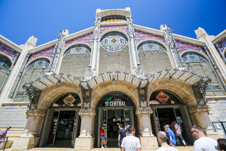 Mercado Central or Mercat Central is a public market located in central Valencia, Spain, and a prime example of Valencian Art Nouveauのeditorial素材
