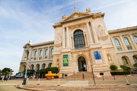 Oceanographic Museum of Monaco, a museum of marine sciences in Monaco-Villeのeditorial素材