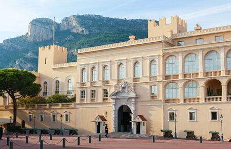 The Prince's Palace of Monaco is the official residence of the Sovereign Prince of Monacoのeditorial素材