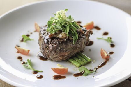 homemade steakの写真素材