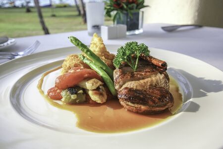 Duck with orange Sauceの写真素材