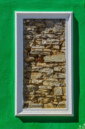 Green Window Detail.の写真素材