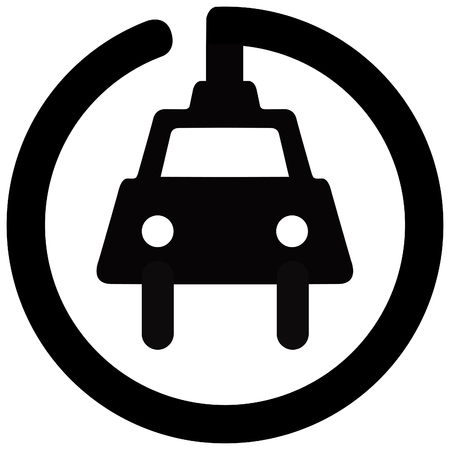 road sign in Quebec and Canada:: electric car charger and guidebook in Quebec, Canadaの写真素材