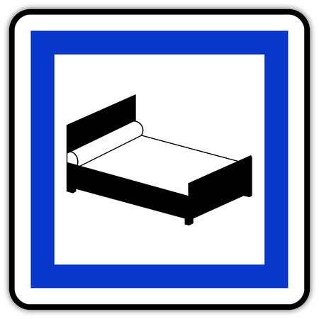 Road sign in France: hotelの写真素材