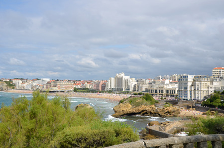 Town of Biarritz, France の写真素材
