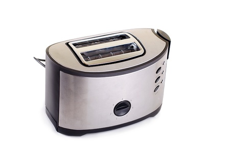 Toaster which is isolated on whiteの写真素材
