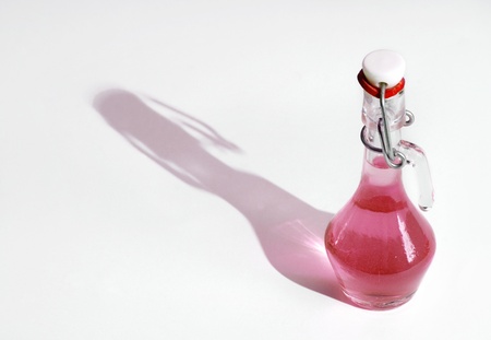 Small bottle full of color fluidの写真素材