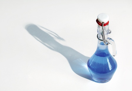 Small bottle full of color fluidの写真素材