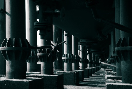 Industrial columnsの写真素材