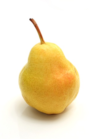 The one pear isolated on white backgroundの写真素材