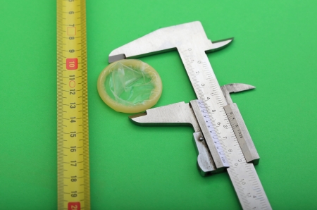 Size is important, condom, vernier, and tape-measureの写真素材