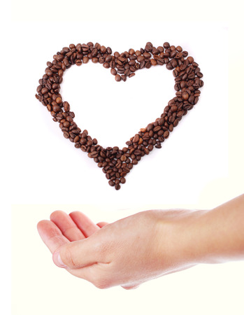 Heart coffeeの写真素材