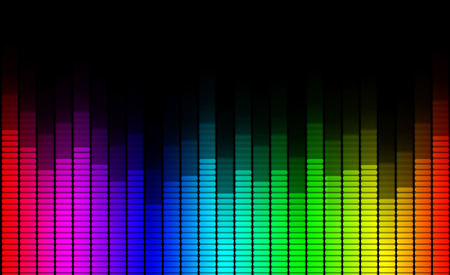 Colorful symbol of sound equalizer bars