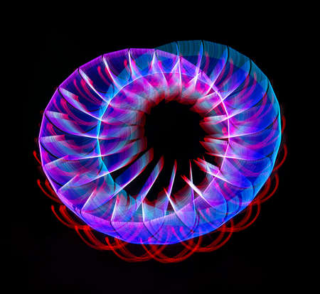 Colorful abstract artistic fractal lights