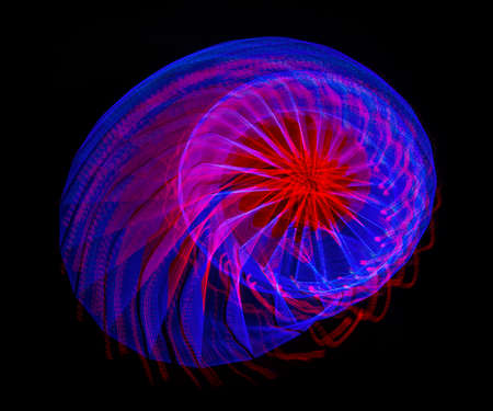 Colorful abstract artistic fractal lights