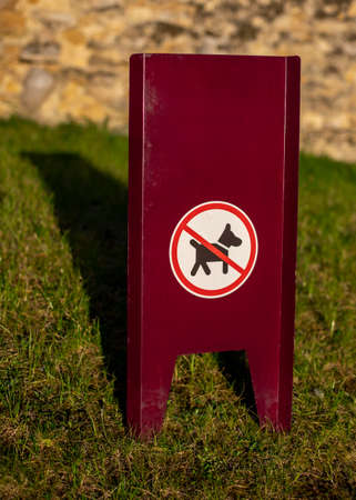 No dog allowed in park illustrationの写真素材