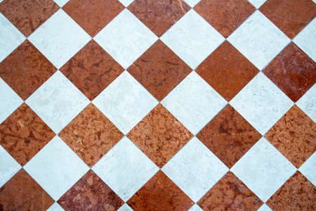 Luxury chess pattern marble floor