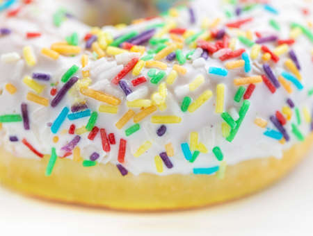 Various colorful doghnut with sugar decorationの写真素材
