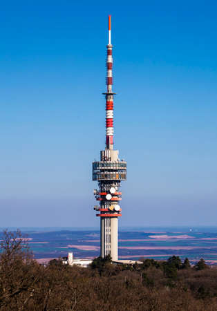 TV tower on Mecsek hill Pecs, Hungaryの写真素材