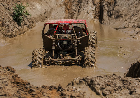 SOMOGYBABOD, HUNGARY - JUNE 08: Somogybabod off road festival June 08, 2018 in Somogybabod, Hungaryのeditorial素材