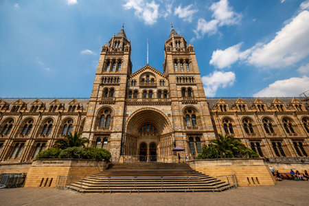 Facade of Natural History Museum London, UK - June 26, 2024.の写真素材