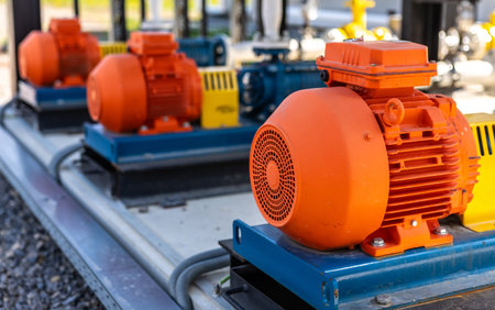 Industrial electric motor and pump unit