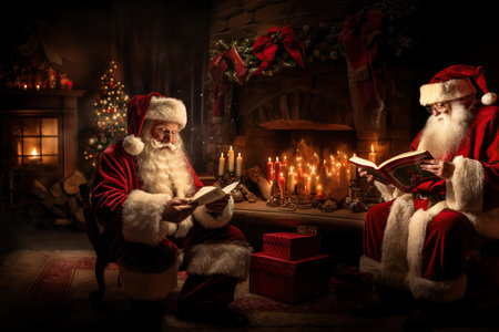 Santa's Heartfelt Eve: The Joyful Letter Unveiledの素材