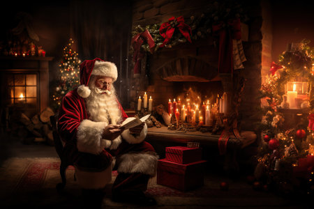 The Magic of Letters: Santa Claus at Workの素材