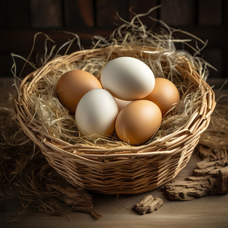 Gourmet Egg Presentation: The Art of Food Stylingの素材