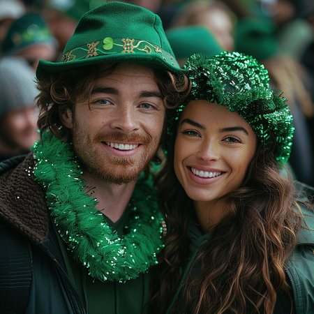 Irish Joy: Lively Celebrations on St. Patrick's Dayの素材