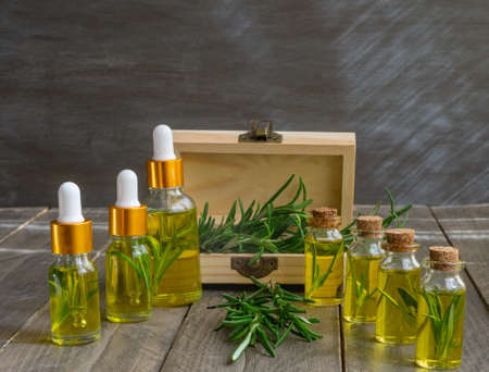 rosemary essential oils for skin treatment homeopathy health and beautyの写真素材