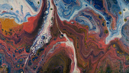 abstract photography of fluids handmade with paints and oils and different compositions and...