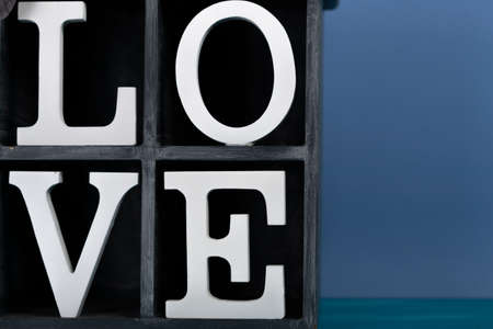 white love letters with different backgrounds and accessoriesの写真素材