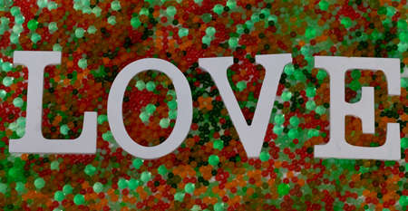 white love letters with different backgrounds and accessoriesの写真素材