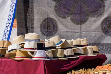 street market selling clothes and fabrics