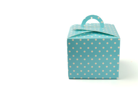 gift box isolated on a white background and copy space
