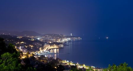 Malaga city from the Gibralfaro castle.の写真素材